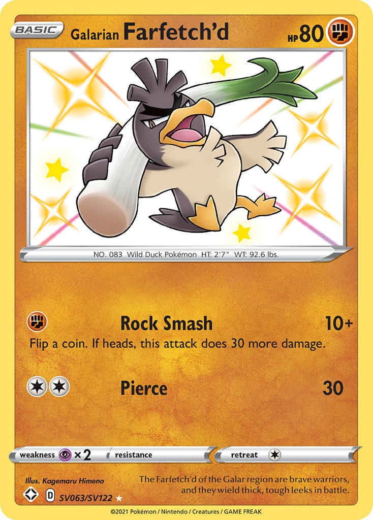 Galarian Farfetch'd [SHFSV - SV063/SV122]