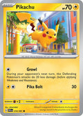 Pikachu 018/091 Pokémon card, Paldean Fates, Near Mint