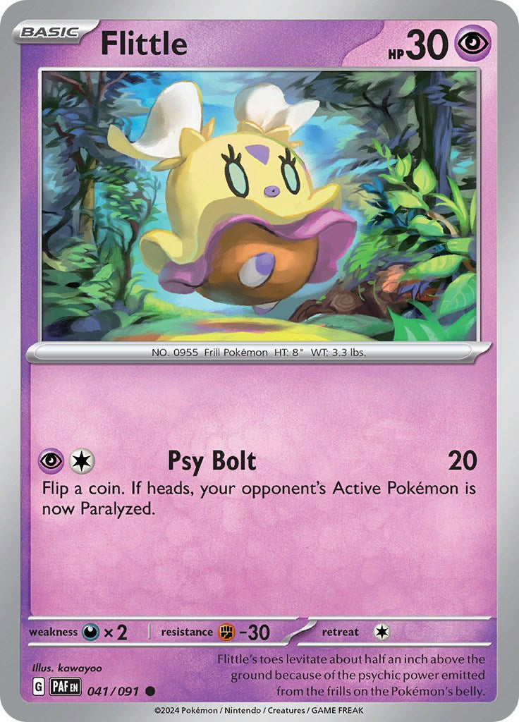 Flittle 041/091 Pokémon card, Paldean Fates, Near Mint