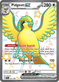 Pidgeot ex 221/091 Pokémon card, Paldean Fates, Near Mint
