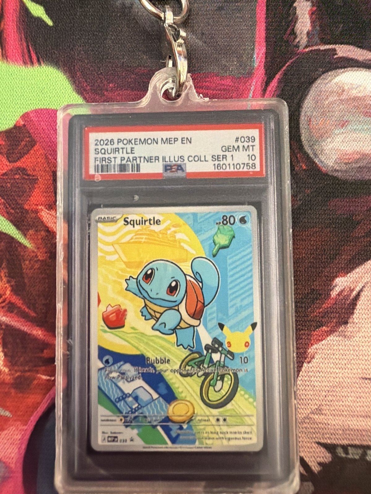 Squirtle #039 Slab Keychain