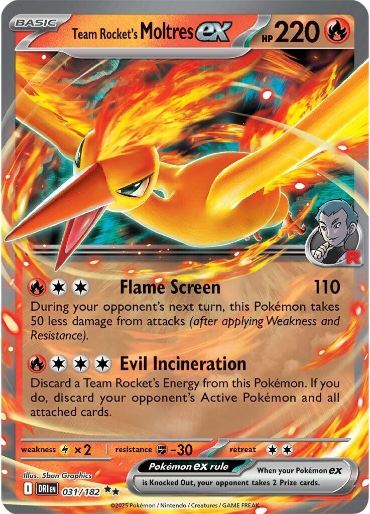 Team Rocket's Moltres ex [DRI - 031/182]