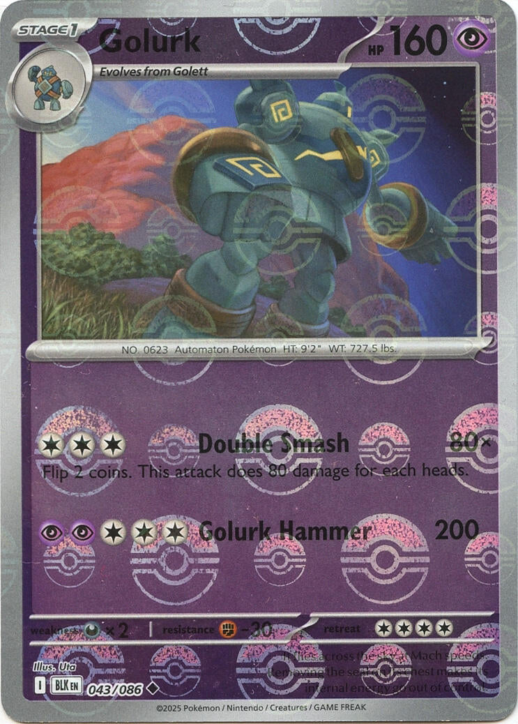 Golurk (Poke Ball Pattern) [BLK - 043/086]