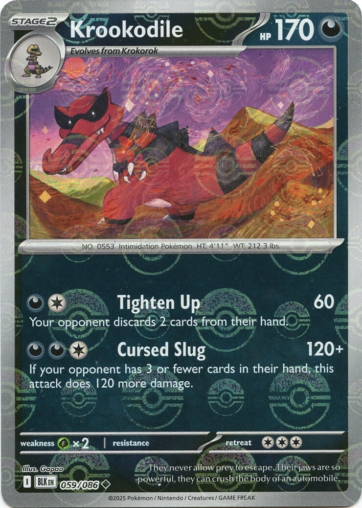 Krookodile (Poke Ball Pattern) [BLK - 059/086]