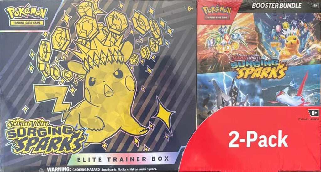 Costco Pokemon Surging Sparks 2-Pack Trainer Box and Booster Bundle [MCAP - 2]