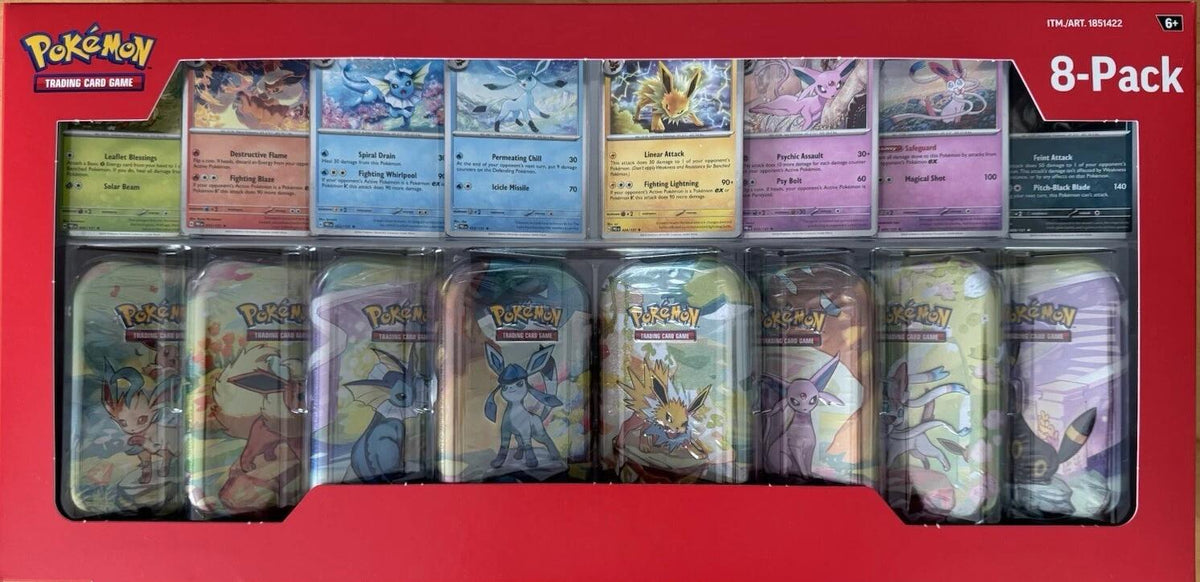 Costco Prismatic Evolutions 8-Pack Mini Tins [MCAP - 8]