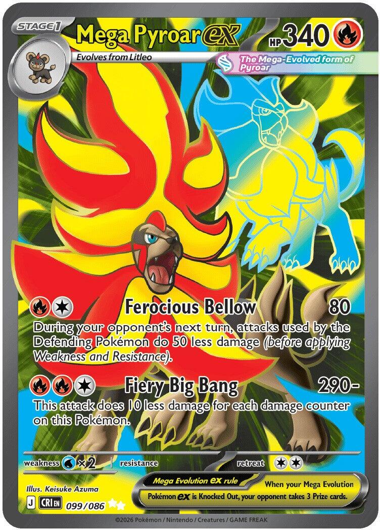Mega Pyroar ex - 099/086 [CRI - 099/086]