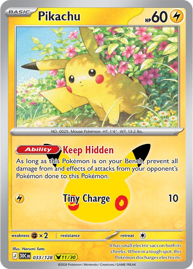 Pikachu - 033/128 [30C - 033/128]