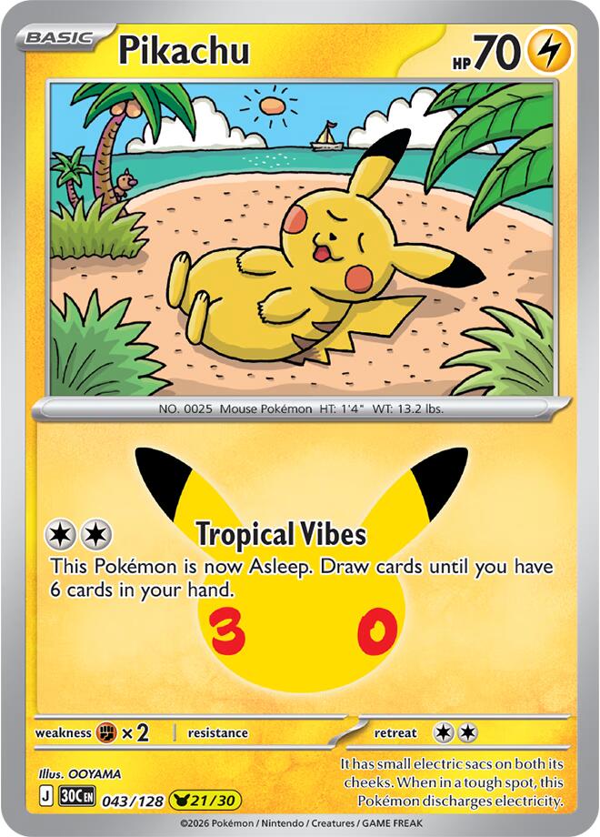 Pikachu - 043/128 [30C - 043/128]