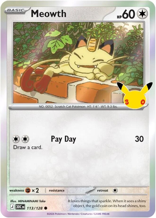 Meowth - 113/128 [30C - 113/128]