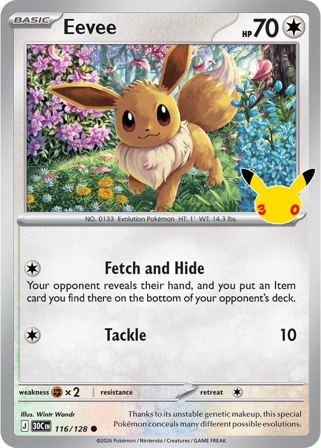 Eevee - 116/128 [30C - 116/128]