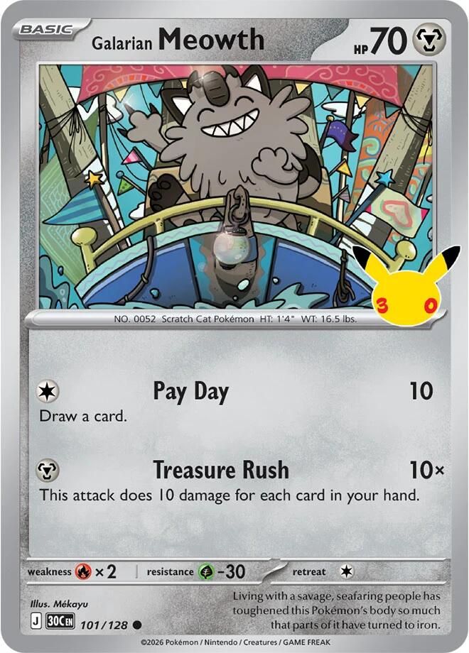 Galarian Meowth - 101/128 [30C - 101/128]
