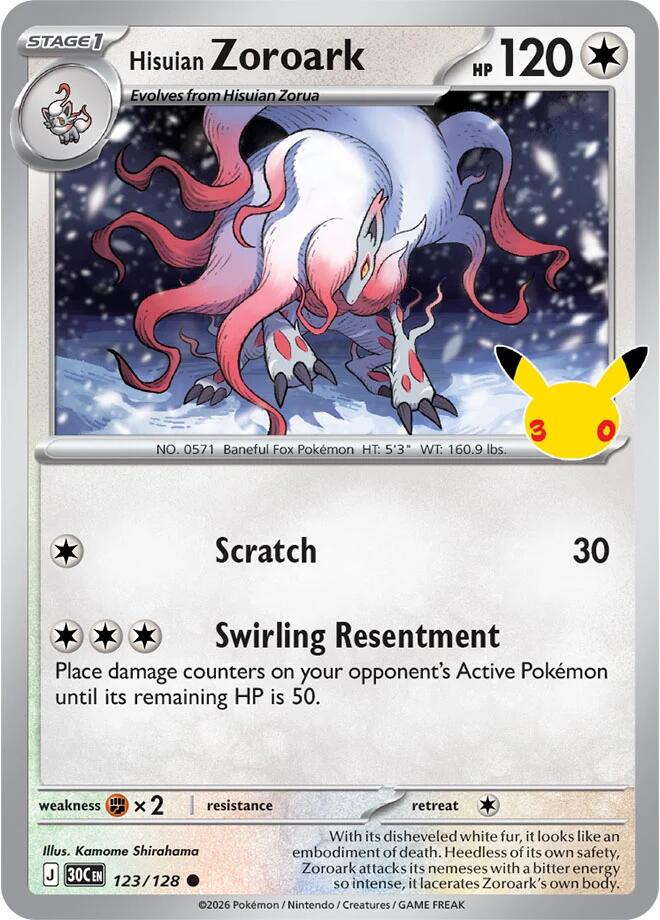 Hisuian Zoroark [30C - 123/128]