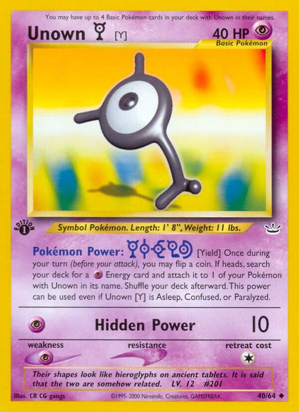Unown [Y] [N3 - 40/64]