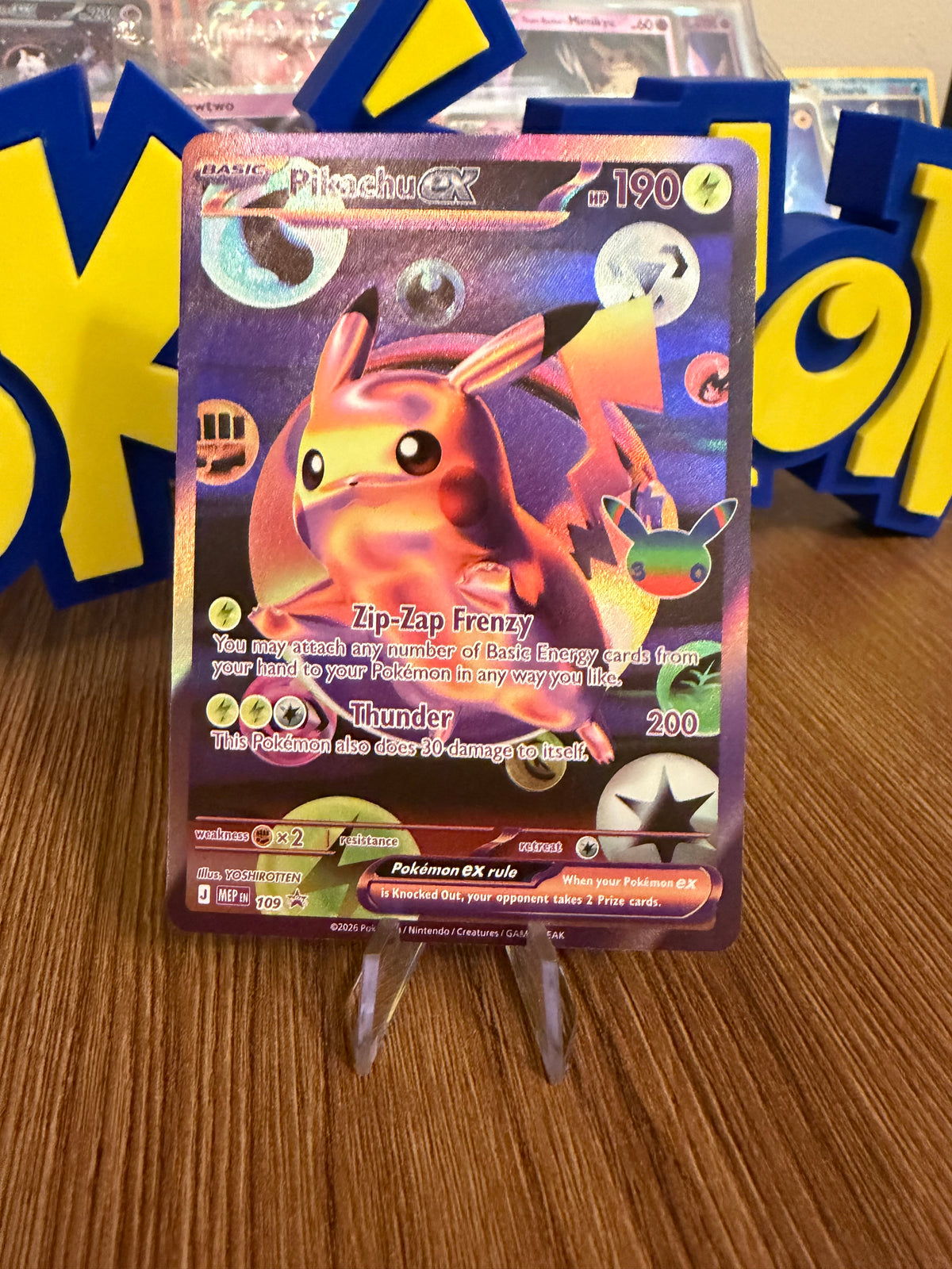 Pikachu ex – 109 (30th Celebration) – ME: Mega Evolution Promo