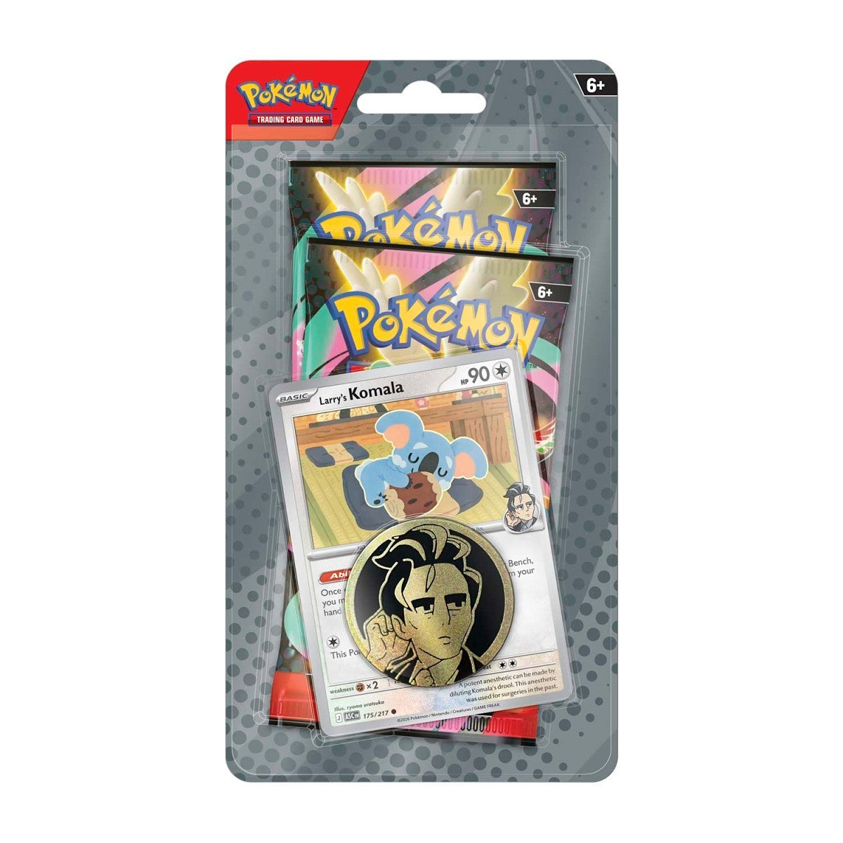 Pokémon TCG Ascended Heroes 2 Pack Blister Booster Larry's Komala