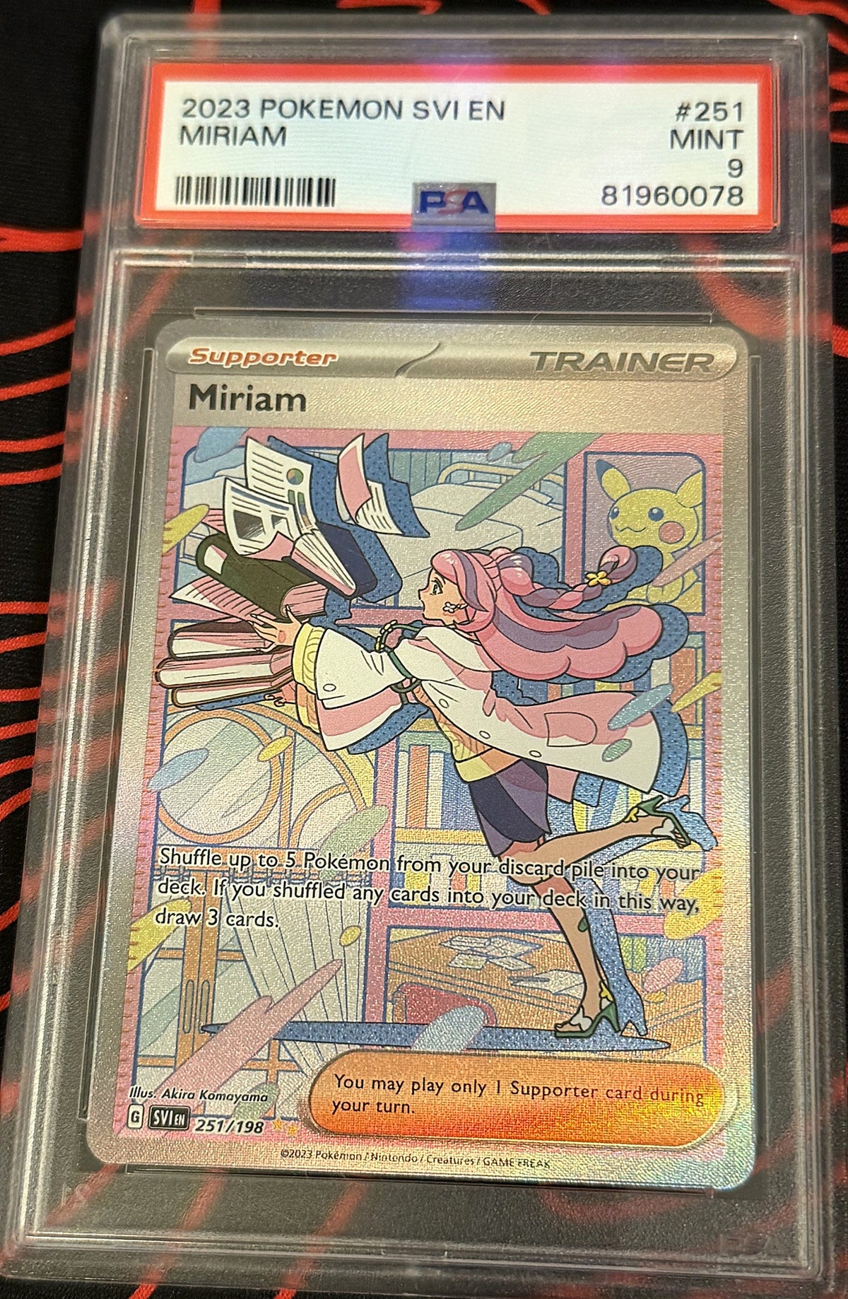 Miriam 251/198 Scarlet & Violet SIR (English) PSA 9