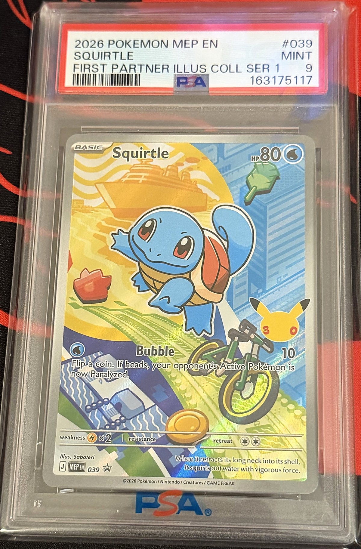 Squirtle 039 First Partner Illustration Promo (English) PSA 9