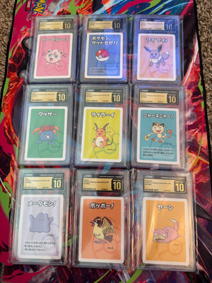 Pokémon Old Maid (2019 Japanese) CGC Pristine 10 – 9-Slab Set