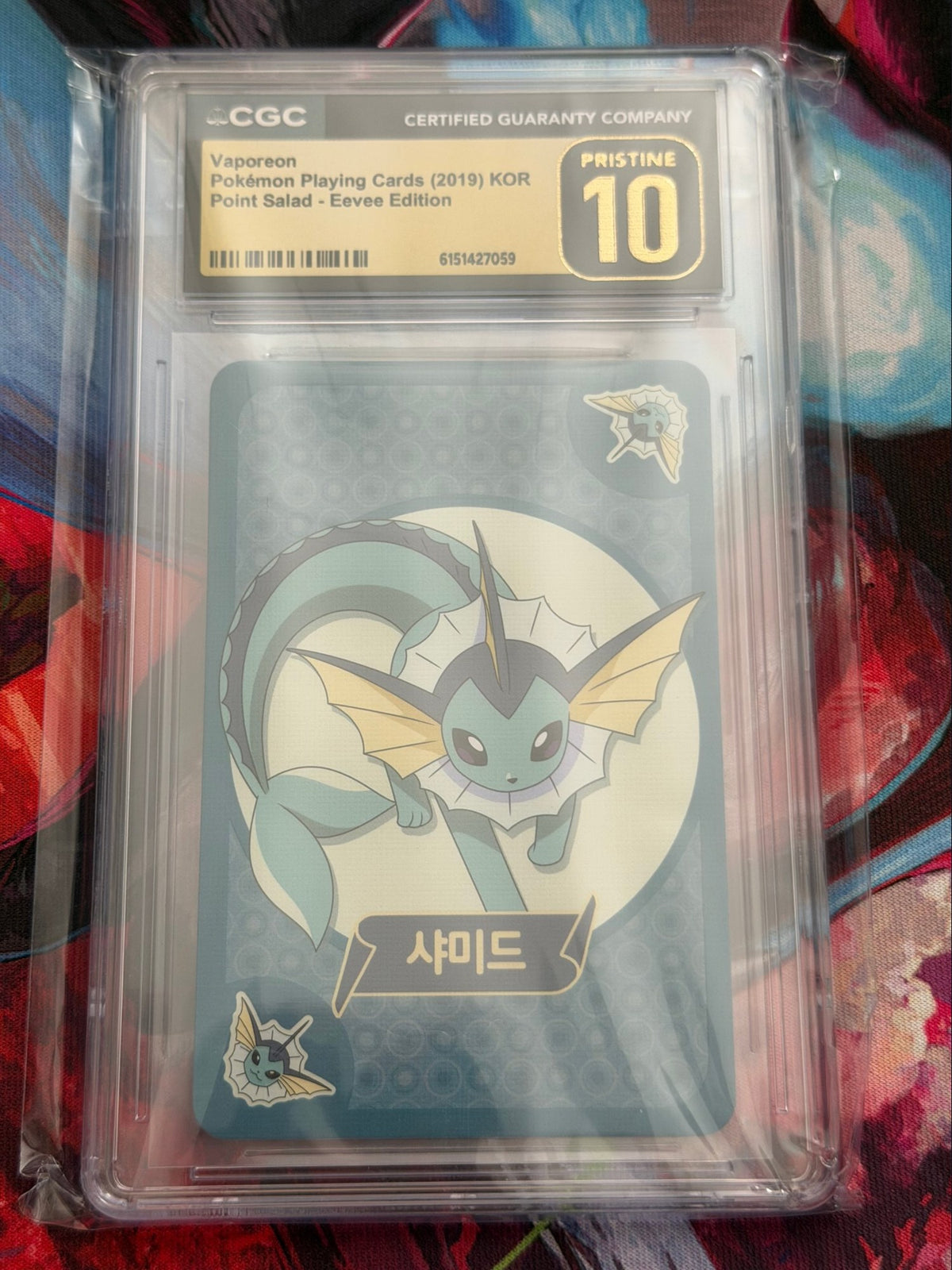 Vaporeon – Point Salad Eevee Edition (2019 Korean) CGC Pristine 10